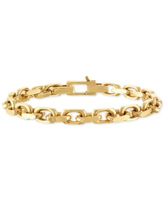 gold cable link bracelet