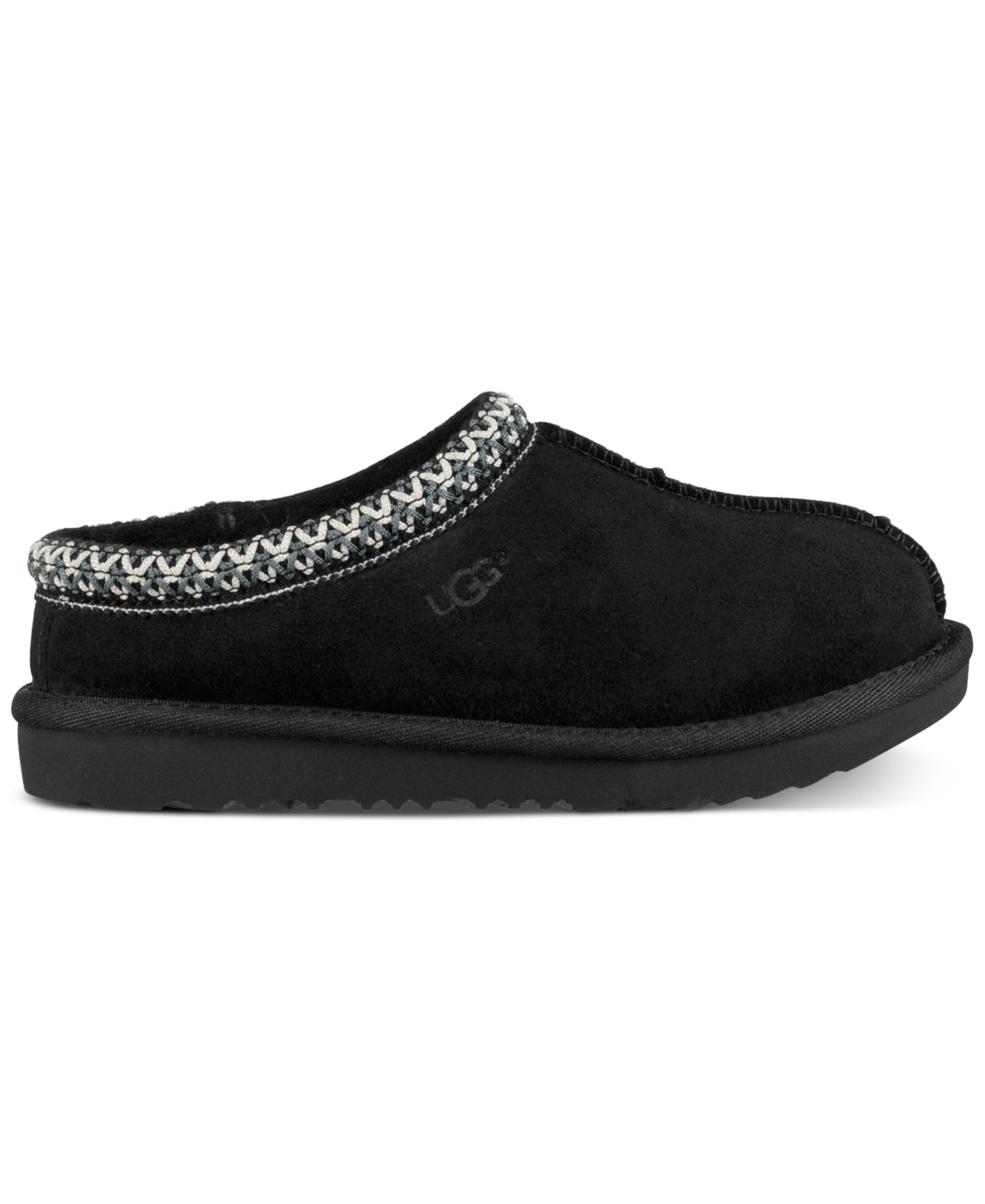 Детские сабо UGG® Tasman II Clog Round Toe Slippers, цвет: Чёрный — фото 2