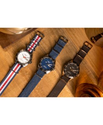 Tissot LIMITED EDITION Swiss T-Sport Powermatic 80 Red, White & Blue Fabric Strap Watch 42mm, Created for Macy's