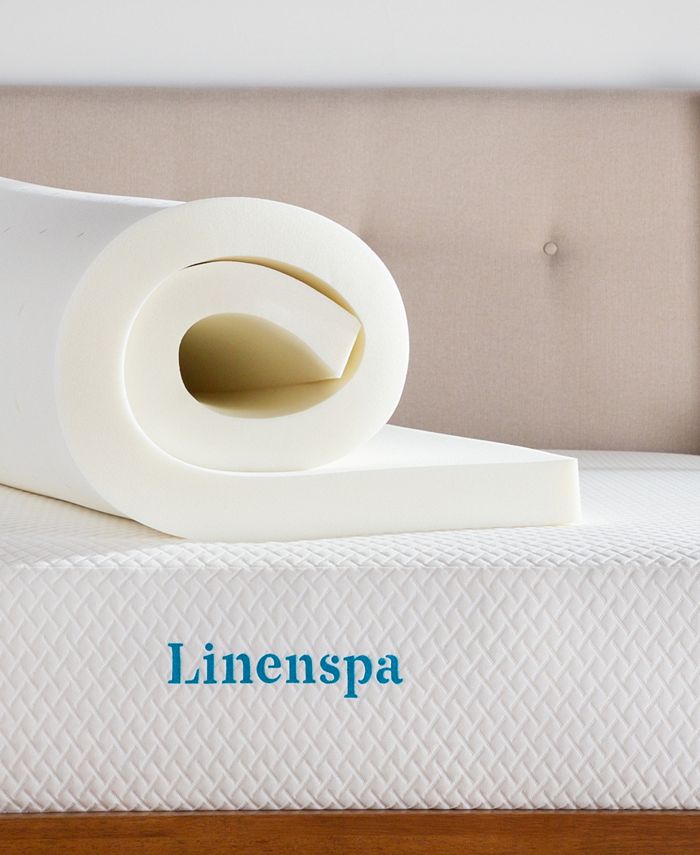 Linenspa 3" ActiveRelief Memory Foam Mattress Topper, Twin Macy's