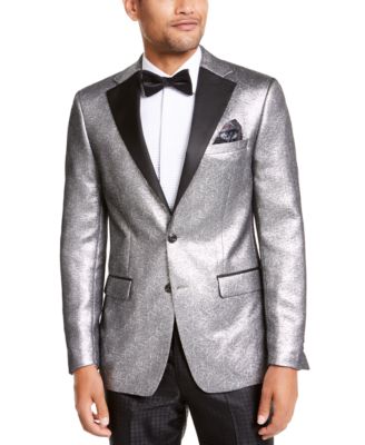 silver suit jacket mens