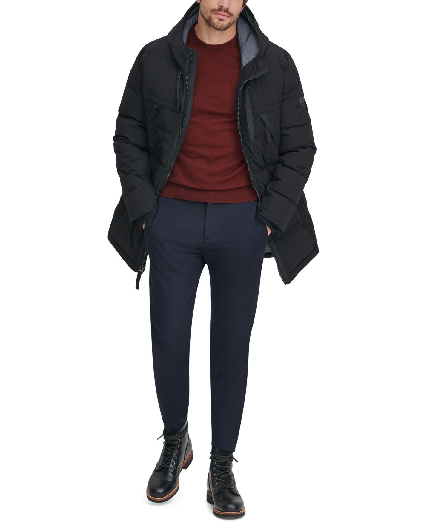 Мужская куртка Marc New York F18 Holden Parka, цвет: Чёрный — фото 5