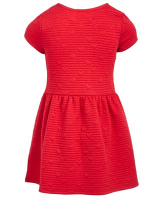 macys girls red dress