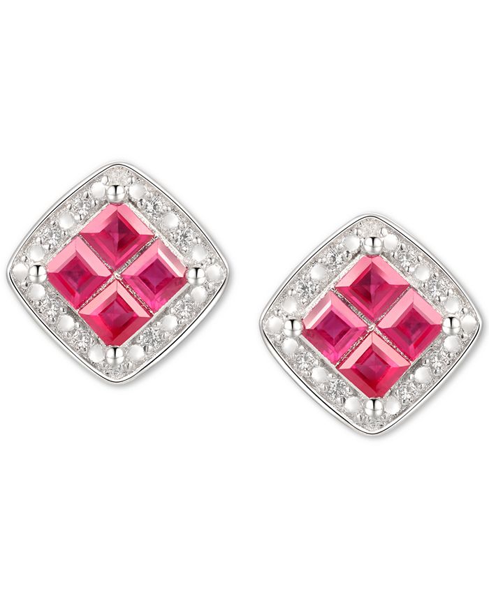 Macys sales ruby earrings