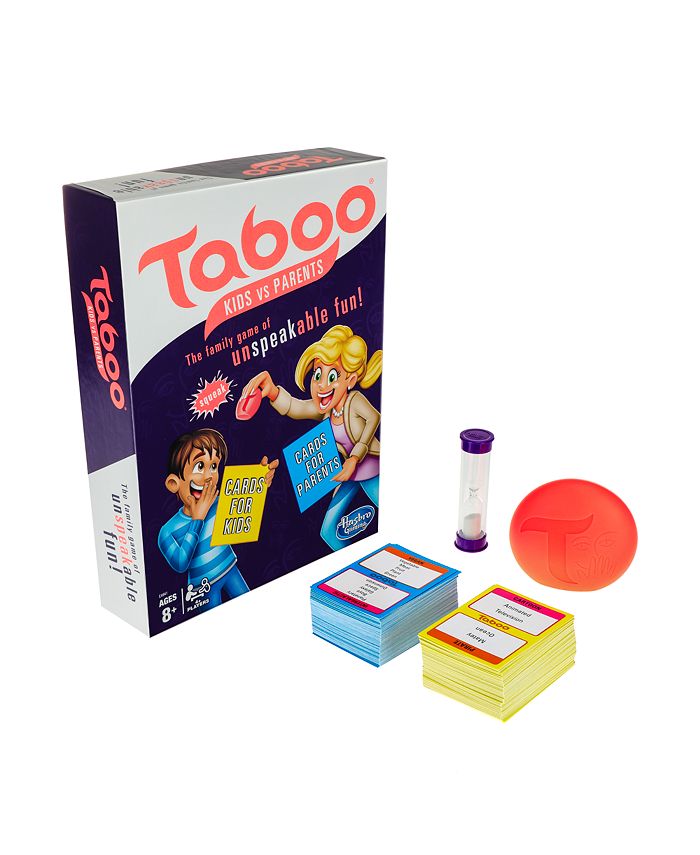 Hasbro Taboo Kids vs. Parents Family Board Game Ages 8 and