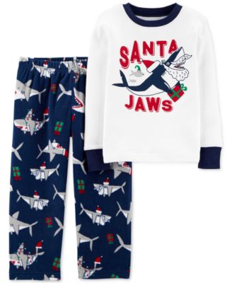 Carter's - Toddler Boys 2-Pc. Santa Jaws Pajamas Set