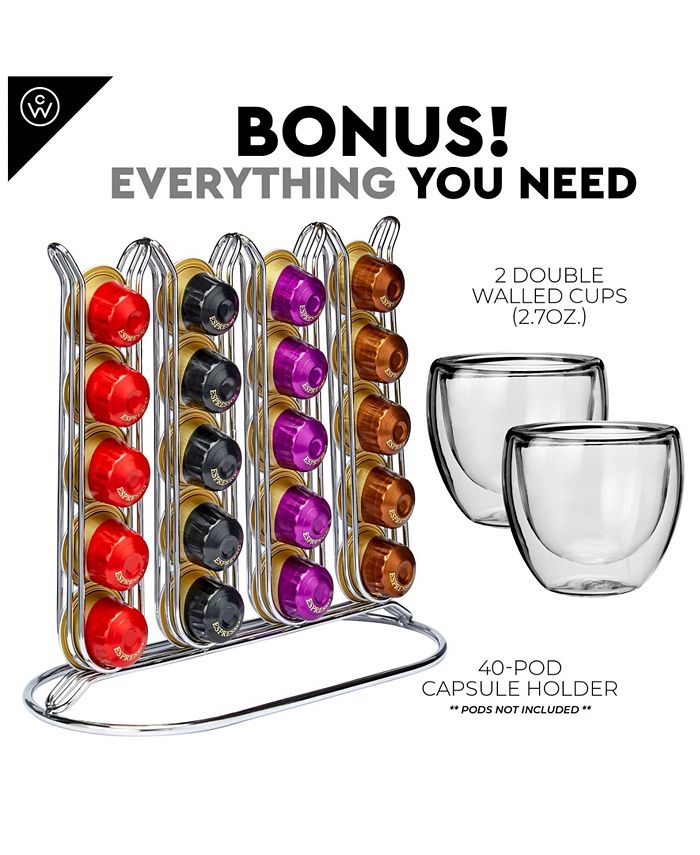 ChefWave Kava Mini Espresso Machine for Nespresso Compatible Capsule