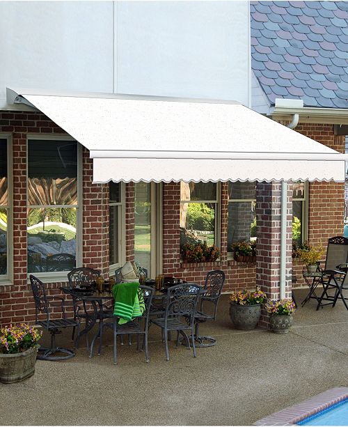 Awntech 8 Destin With Hood Left Motor Remote Retractable Awning 78 Projection Reviews Home Macy S
