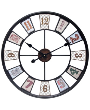 Infinity Instruments Decorative Wall Clock In Multi