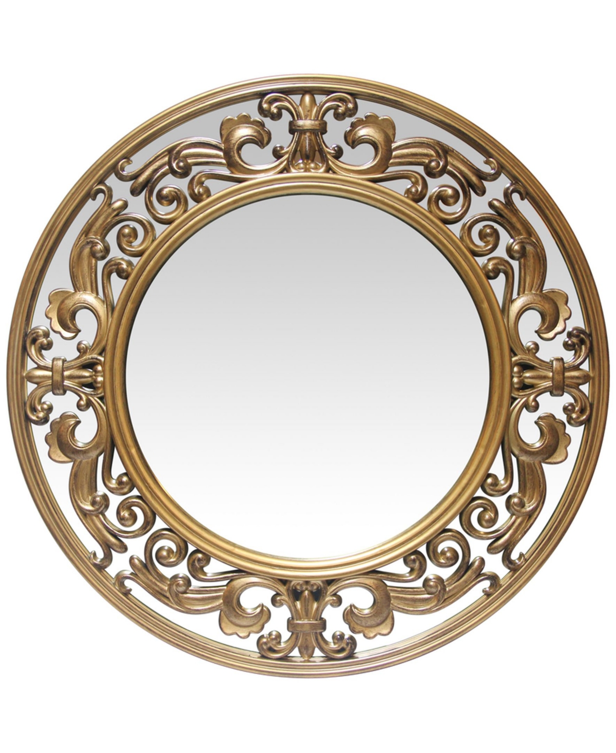Round Wall Mirror - Gold