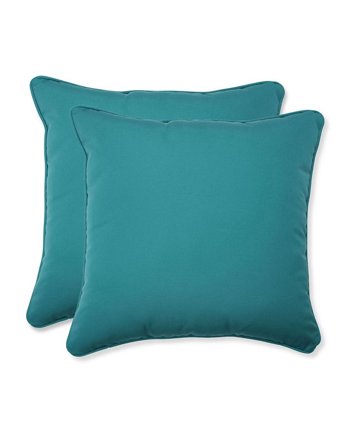Pillow Perfect Fortress Colefax Aquamarine Throw Pillow, Set of 2 Macy's