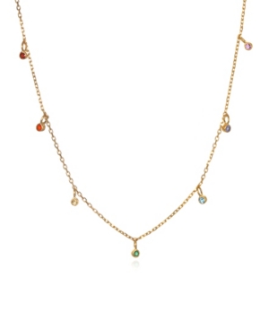 image of Satya Jewelry Genuine Stone 7-Chakra Choker Necklace