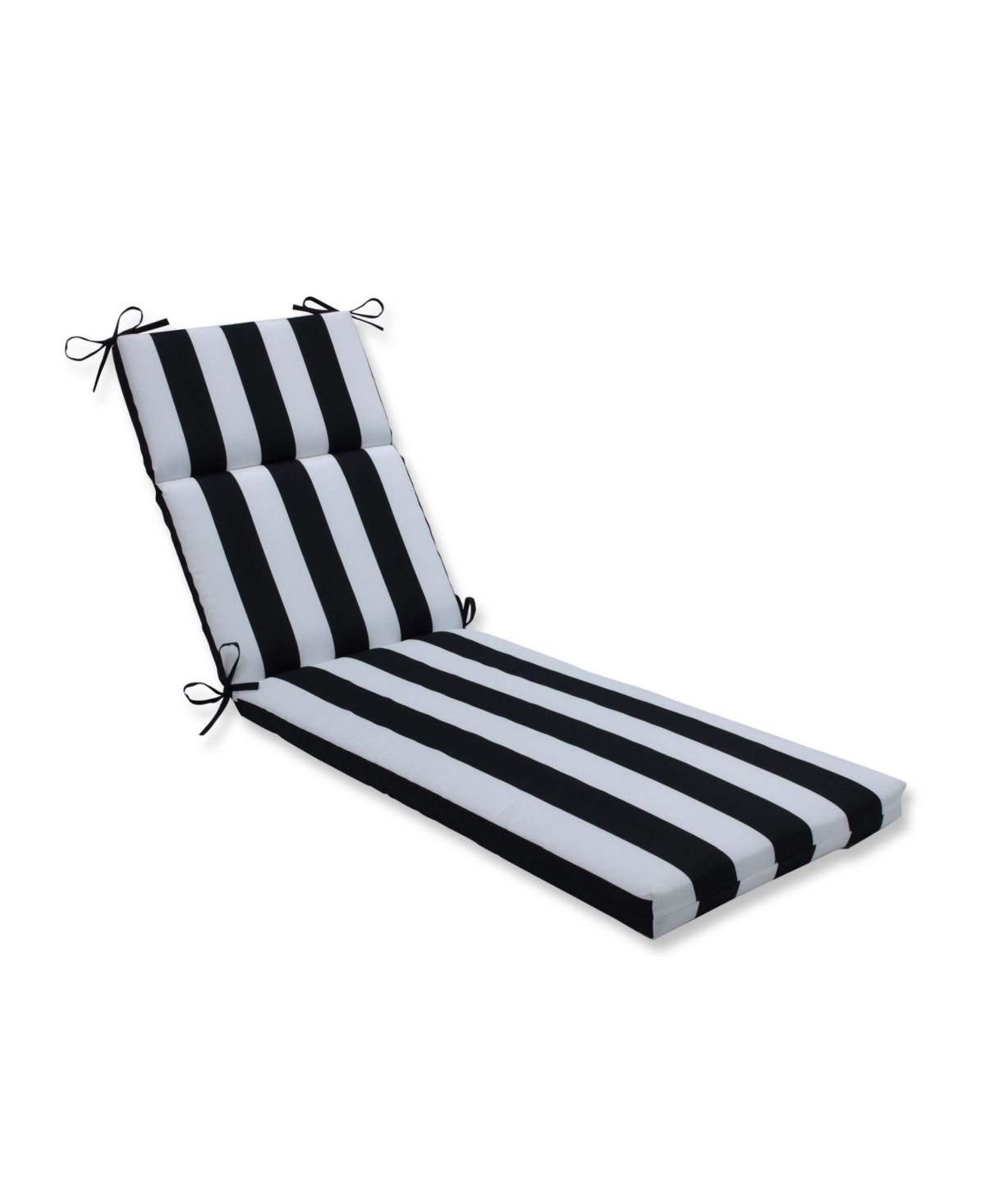Printed Outdoor Chaise Lounge Cushion, 21" x 72" - Red Stripe