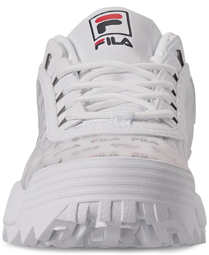 clear fila shoes