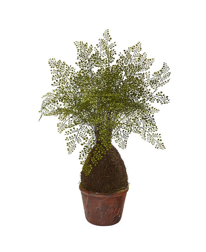 Nearly Natural - 32" Maiden Hair Fern Artificial Plant in Decorative Planter