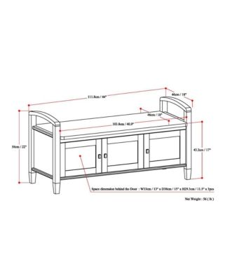 Warm Shaker Storage Bench