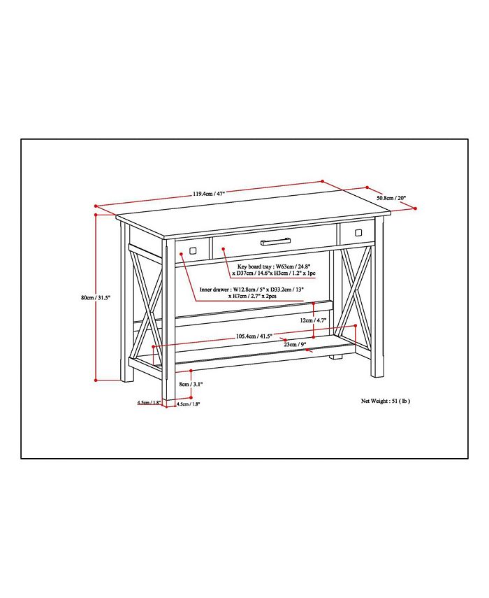 Simpli Home Kitchener Desk Macy's