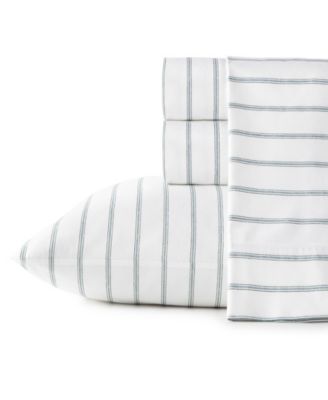 Photo 1 of ***NO PILLOW CASES***

Stone Cottage Trenton Stripe Cotton Percale Queen Sheet Set