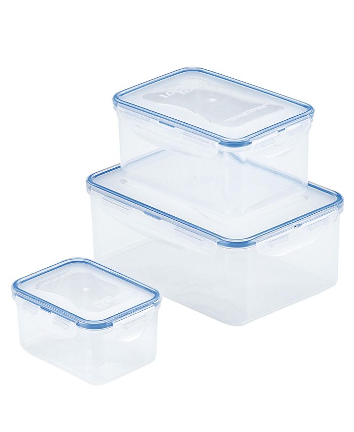 Lock & Lock Easy Essentials 6-Piece Rectangular Food Storage Container Set