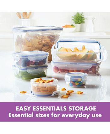 Lock n Lock - Easy Essentials Rectangular 12-Pc. Food Storage Container Set, 11-Oz.