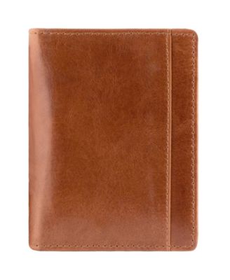 Casablanca Collection Men's RFID Secure Center Unique Vertical Wing Wallet
