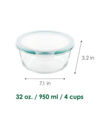 Lock n Lock Purely Better™ Glass 32-Oz. Round Food Storage Container