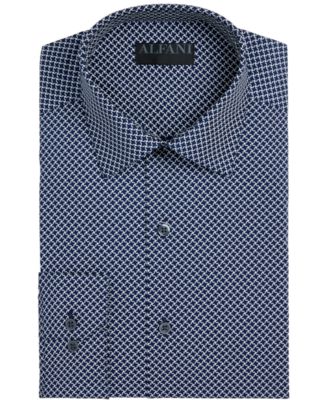 Alfani Alfani Men's Big & Tall AlfaTech Puzzle Print Dress Shirt ...
