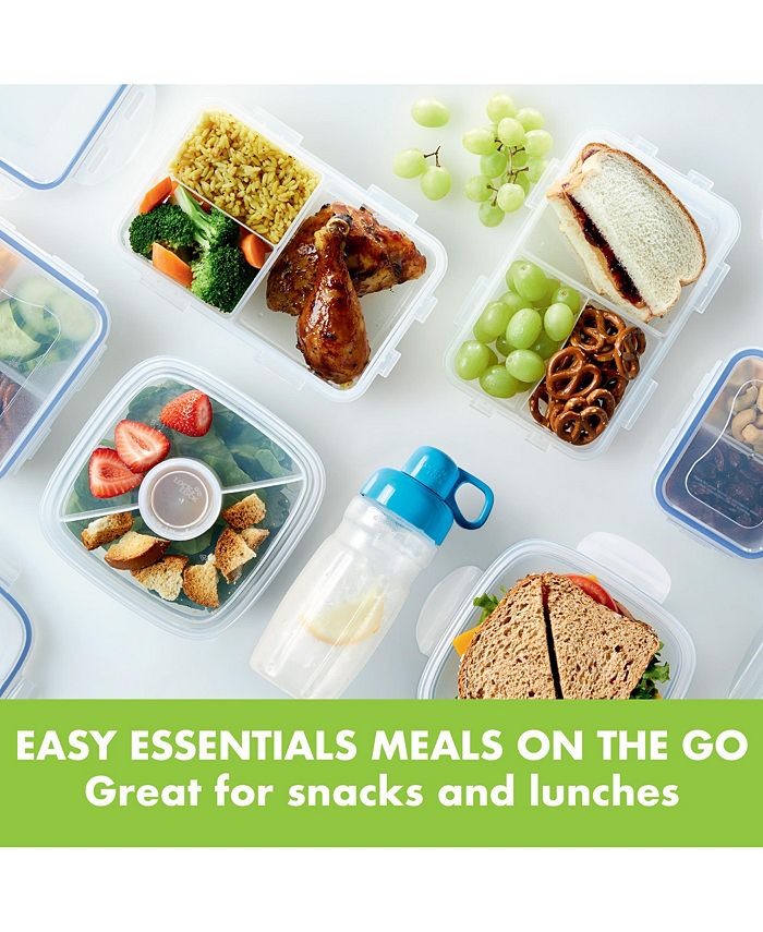 Lock n Lock Easy Essentials On the Go Divided Rectangular 27Oz. Food