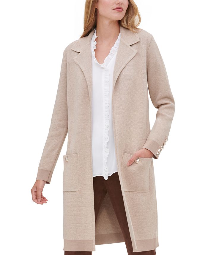 Tommy Hilfiger Long Open-Front Cardigan - Macy's