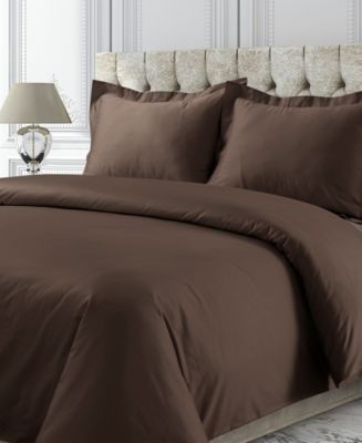 750 Thread Count Sateen Oversized Solid Duvet Cover Set, Queen