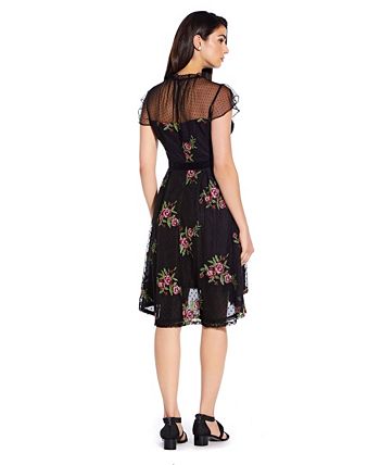 Adrianna papell store embroidered gown