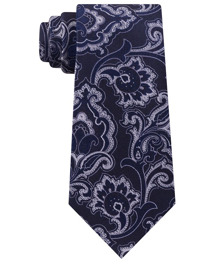 Michael Kors Men's Intricate Outlined Paisley Tie - Macy's