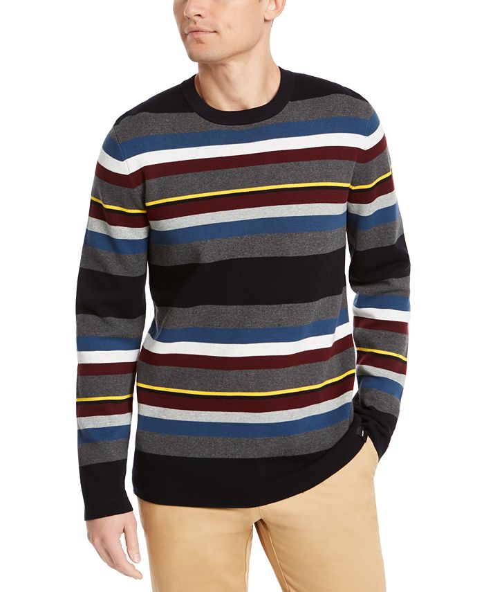 DKNY Men's Roadmap Regular-Fit Stripe Sweater - Macy's