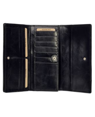Casablanca Collection RFID Secure Ladies Trifold Wing Wallet