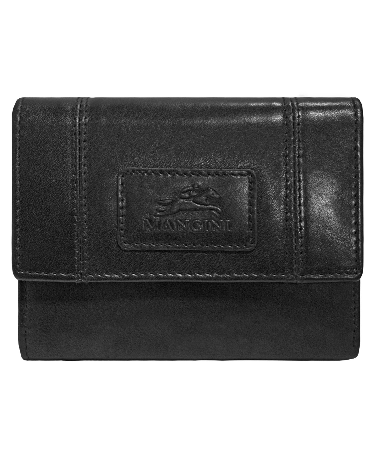 Mancini Casablanca Collection Rfid Secure Ladies Small Clutch Wallet