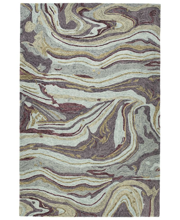 Kaleen Marble MBL0365 Aubergine 8' x 11' Area Rug Macy's
