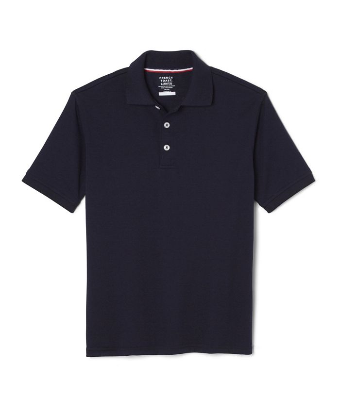 French Toast Big Boys Short Sleeve Interlock Knit Polo Shirt - Macy's