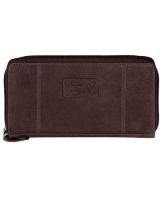 Casablanca Collection RFID Secure Zippered Clutch Wallet
