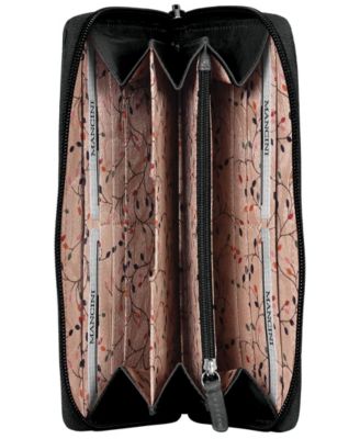 Casablanca Collection RFID Secure Zippered Clutch Wallet