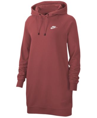 nike women's sportswear essential fleece hoodie dress