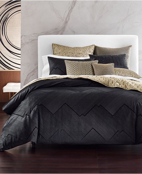 Hotel Collection Linear Chevron Full Queen Duvet Created For