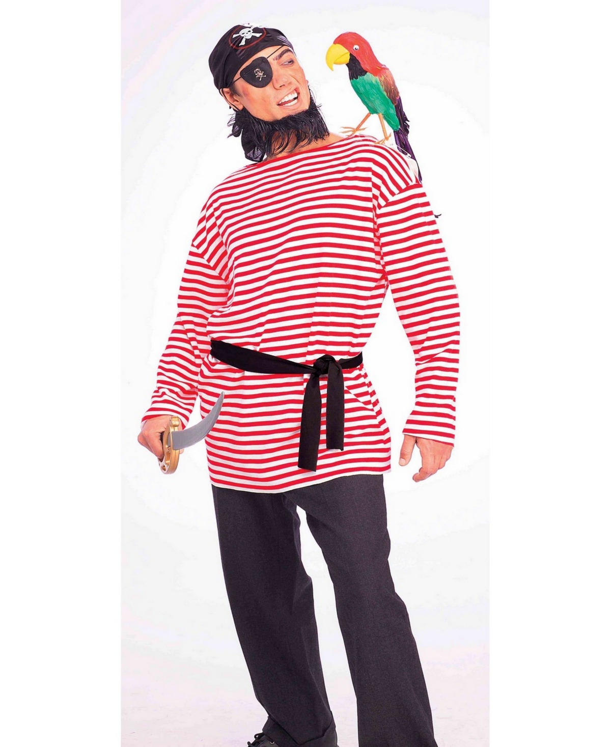BuySeason Men's Pirate Matie Shirt Costume - Black