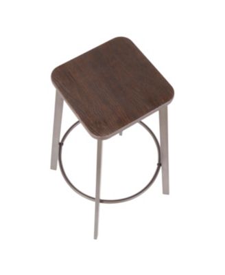 Clara Square Bar Stool, Set of 2