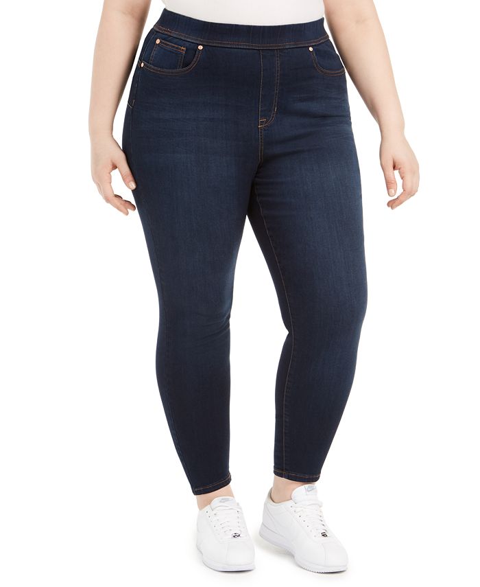 Celebrity Pink Trendy Plus Size High Rise Lifter Pull On Jean - Macy's