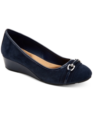 image of Giani Bernini Eatonn Memory-Foam Wedges, Created for Macy-s Women-s Shoes