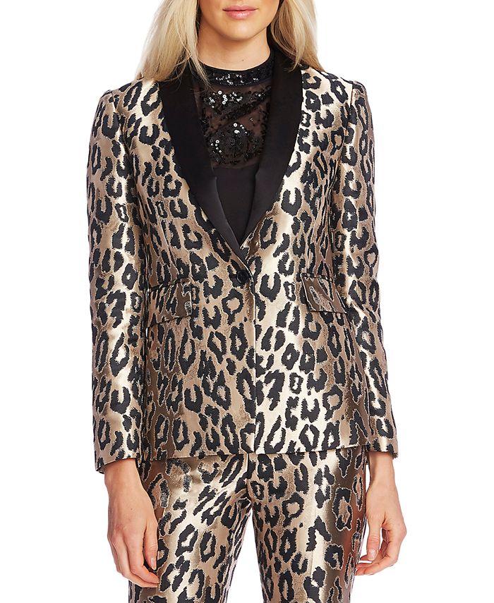 Vince camuto deals leopard blazer