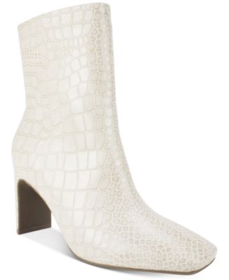 white ankle boots macys
