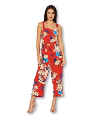 macys jumpsuit red