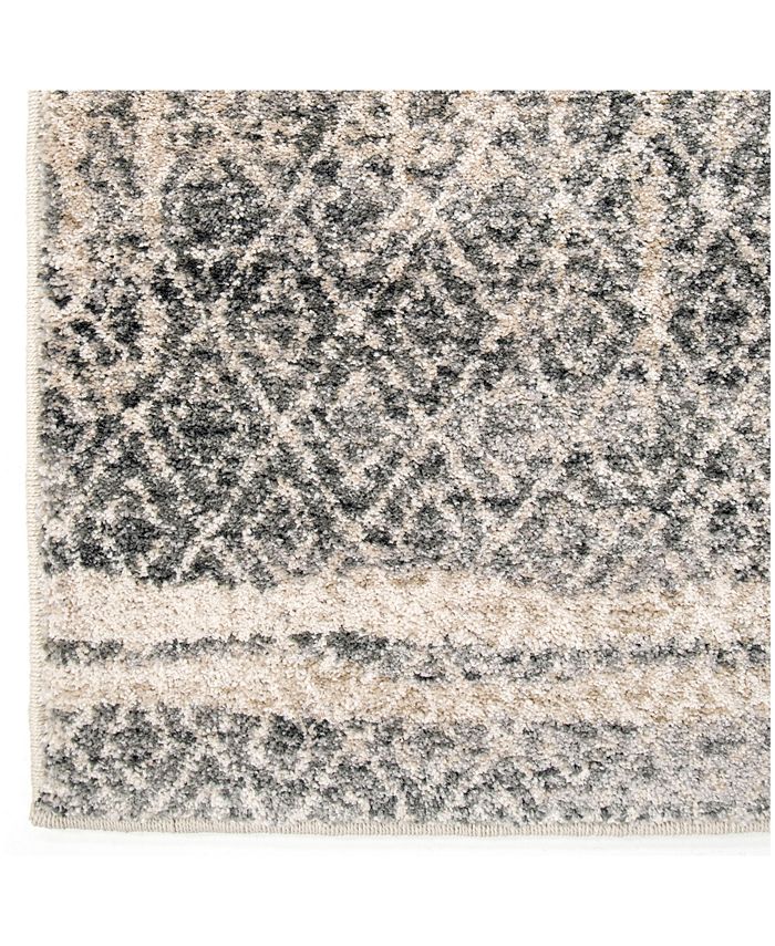 Palmetto Living Riverstone Pinnacle Cloud Gray 5'3" x 7'6" Area Rug