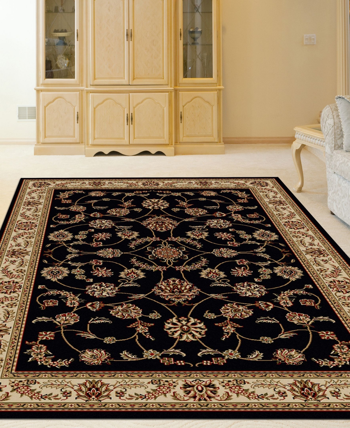 Closeout! Km Home 1596/1310Pesaro Black 3'3
